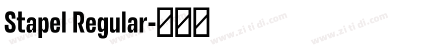 Stapel Regular字体转换